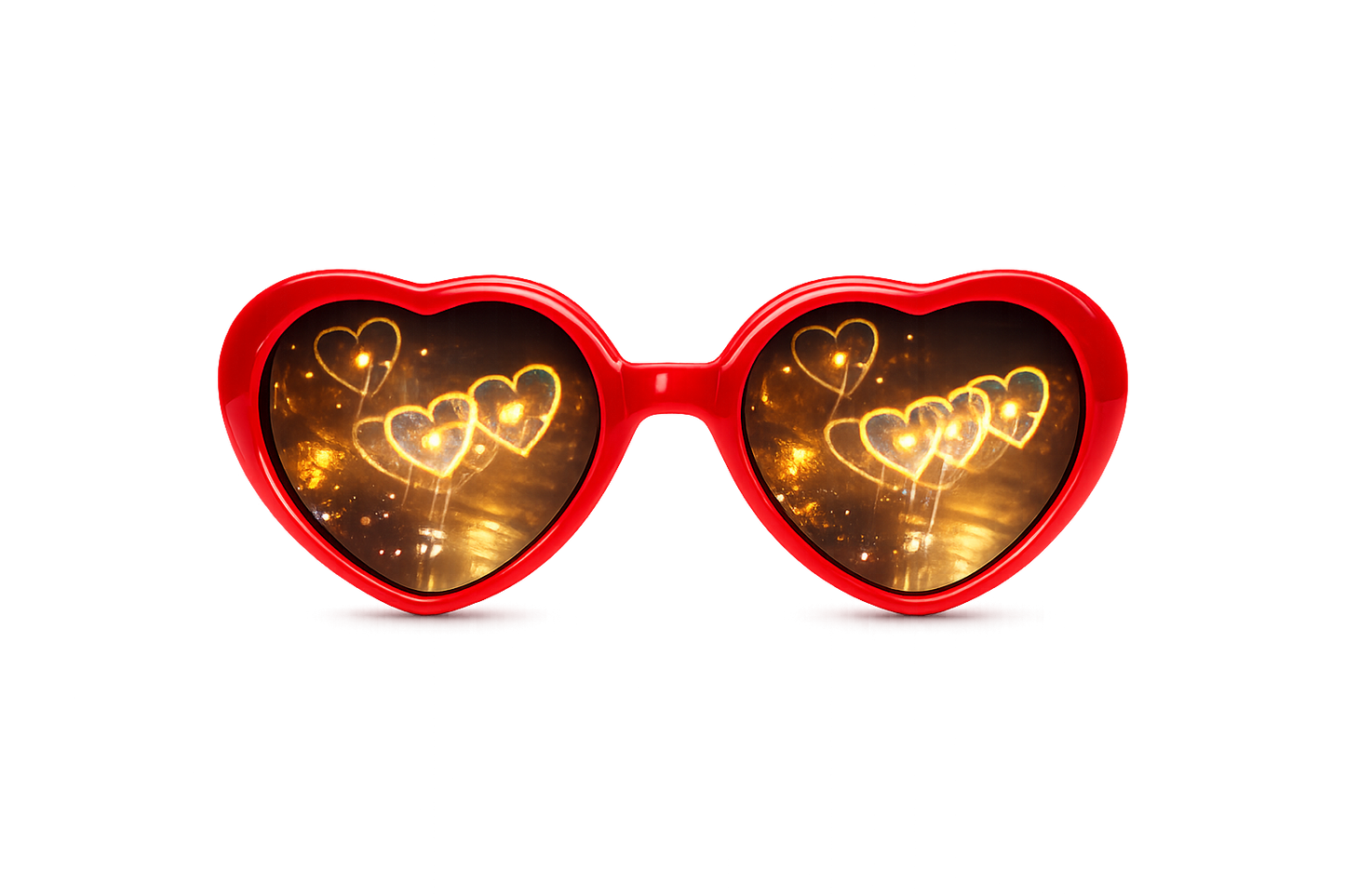 Heart-shaped Lights Become Love Special Effects Sunglasses